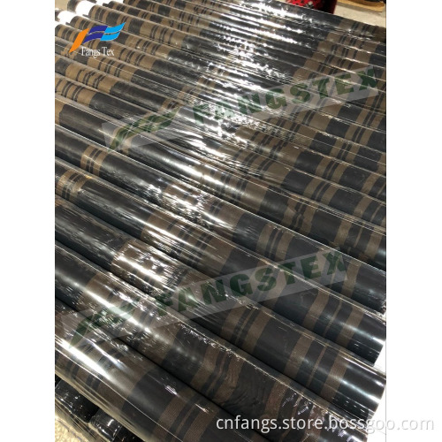 Top Excellent Fursan Polyester Rayon Formal Black Fabric